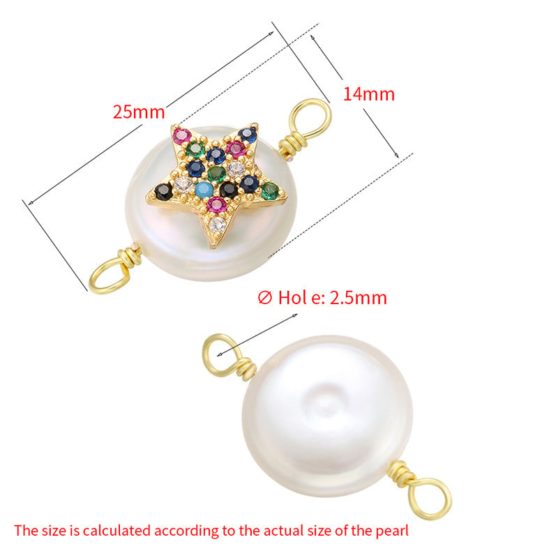 ZHUKOU divat Pearl Star Love Moon csatlakozó női karkötő nyaklánc gyöngycsatlakozó ékszer kiegészítők modell:VS397