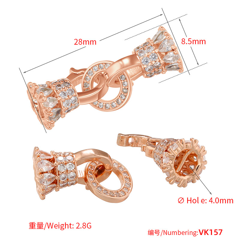 ZHUKOU kuke za kap vode za pribor za izradu nakita cirkon DIY konektori za materijale za nakit Dodaci na veliko VK157