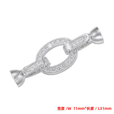 ZHUKOU ovāli āķi juvelierizstrādājumu izgatavošanai Augstas kvalitātes savienotāji rokām darinātām rokassprādzēm juvelierizstrādājumu piederumi aksesuāri vairumtirdzniecība VK160