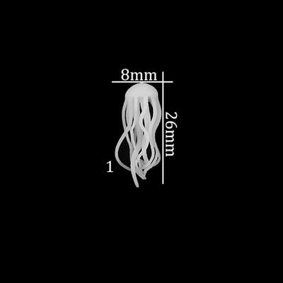 Epoxi töltőanyag Óceángyanta 3D Mini Medúza alakú Óceángyanta barkács ékszerkészítéshez Kiegészítő kellékkészlet