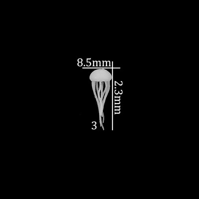 Epoxi töltőanyag Óceángyanta 3D Mini Medúza alakú Óceángyanta barkács ékszerkészítéshez Kiegészítő kellékkészlet