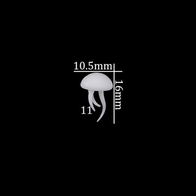 Epoxi töltőanyag Óceángyanta 3D Mini Medúza alakú Óceángyanta barkács ékszerkészítéshez Kiegészítő kellékkészlet