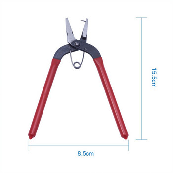 pandahall 1 Клещи Инструменти, Червени клещи за пробиване на дупки за изработка на бижута Направи си сам, 155x85x11 mm, щифт: 1 mm F70