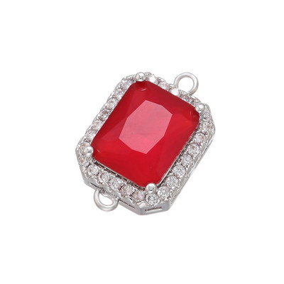 ZHUKOU CZ vintage stakleni konektor zlatne boje za DIY žene, ogrlice, narukvice, dodaci za izradu nakita VS462