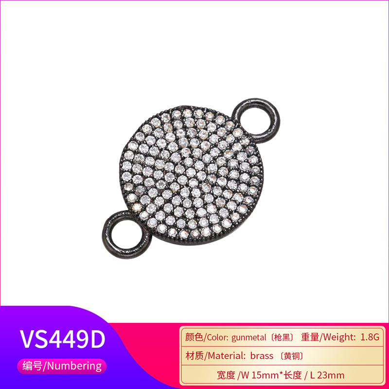 ZHUKOU 15x23mm kristály nyalóka csatlakozó női barkács kézzel készített karkötő nyaklánc ékszer kiegészítők készítő modell: VS449
