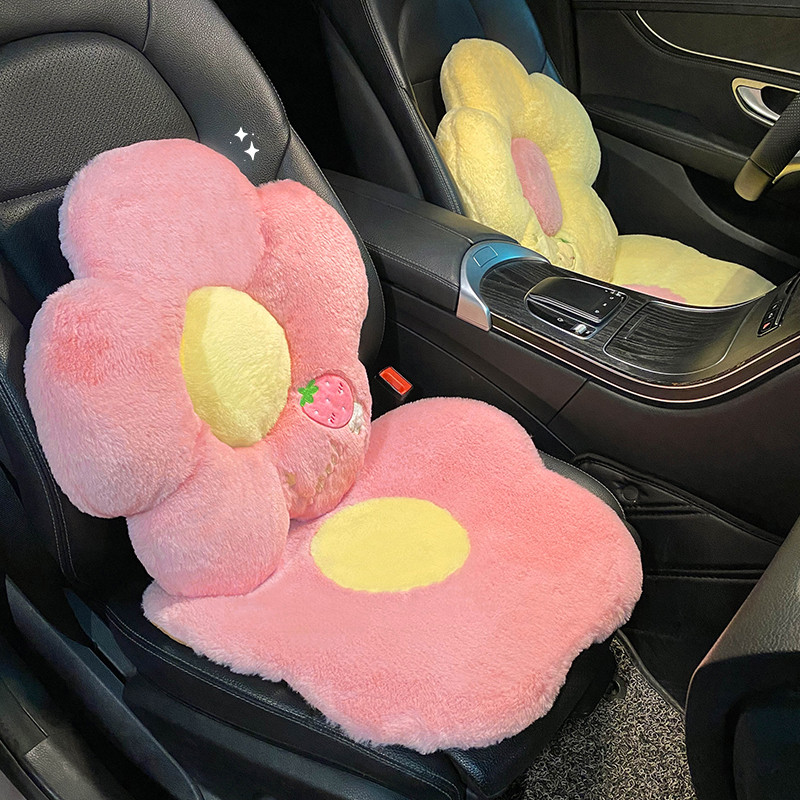 Novi dolazni plišani ukrasi za interijer automobila sa zimskim cvijećem, četiri godišnja doba, univerzalni jastuk za autosjedalicu