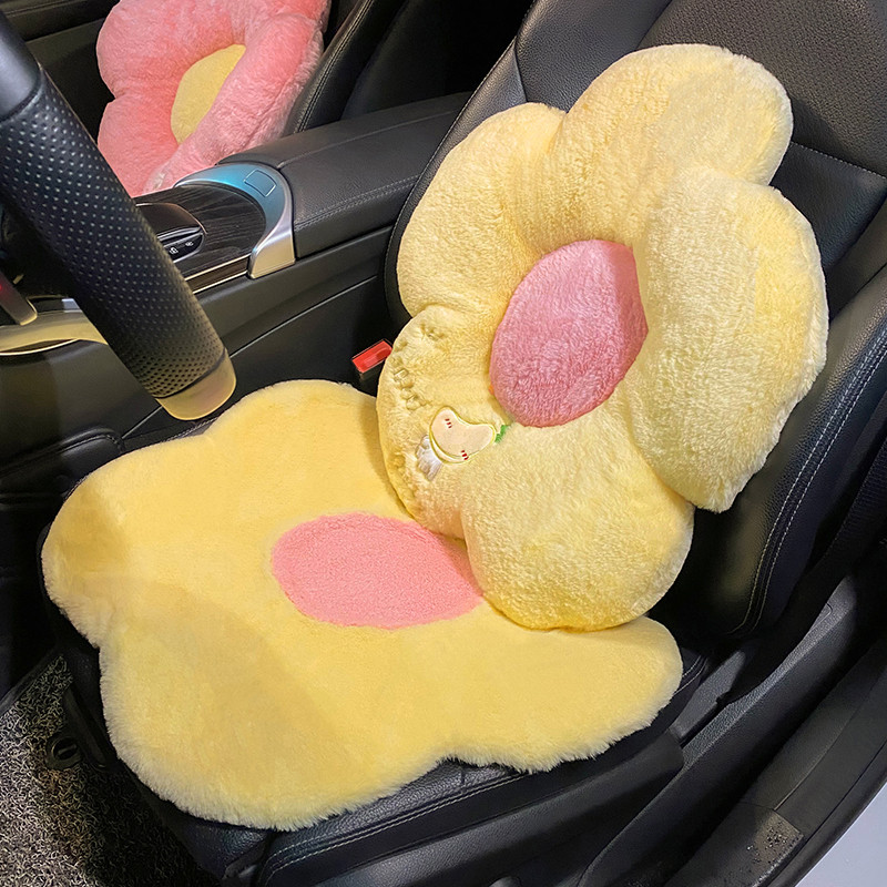 Novi dolazni plišani ukrasi za interijer automobila sa zimskim cvijećem, četiri godišnja doba, univerzalni jastuk za autosjedalicu