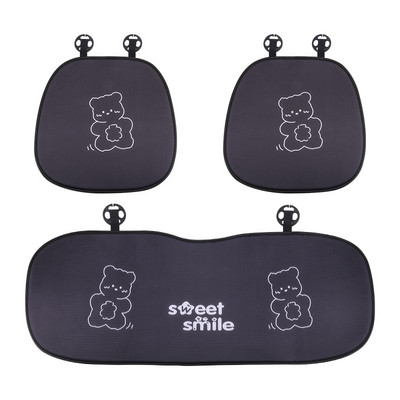 2021 Νέα άφιξη Four Seasons Ins Cartoon Bear Ice Silk Universal Μαξιλάρι καθίσματος αυτοκινήτου Κάλυμμα καθίσματος αυτοκινήτου Cute