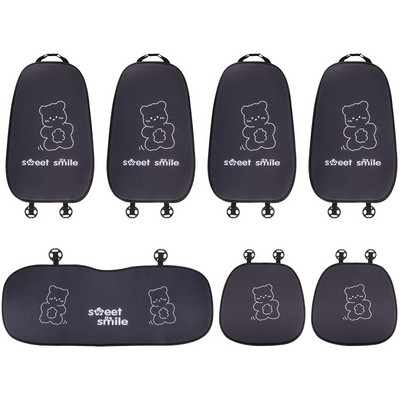 2021 Νέα άφιξη Four Seasons Ins Cartoon Bear Ice Silk Universal Μαξιλάρι καθίσματος αυτοκινήτου Κάλυμμα καθίσματος αυτοκινήτου Cute