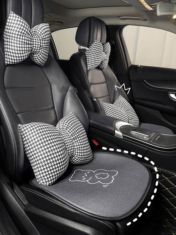 2021 Νέα άφιξη Four Seasons Ins Cartoon Bear Ice Silk Universal Μαξιλάρι καθίσματος αυτοκινήτου Κάλυμμα καθίσματος αυτοκινήτου Cute