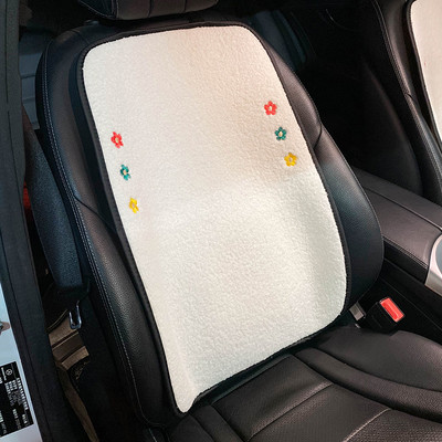 Νέα άφιξη Winter βελούδινο Four Seasons Ins Cute Lamb μάλλινο κάλυμμα καθίσματος Τριών τεμαχίων καθίσματος αυτοκινήτου Universal