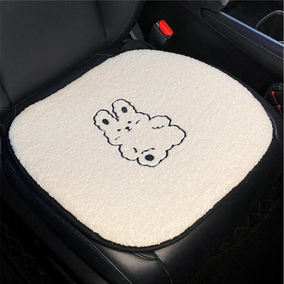 2021 Νέα άφιξη Winter βελούδινο Four Seasons Ins Cute Lamb μάλλινο κάλυμμα καθίσματος Τριών τεμαχίων καθίσματος αυτοκινήτου Universal