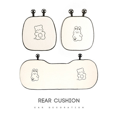 2021 Νέα άφιξη Winter βελούδινο Four Seasons Ins Cute Lamb μάλλινο κάλυμμα καθίσματος Τριών τεμαχίων καθίσματος αυτοκινήτου Universal