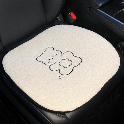 2021 Νέα άφιξη Winter βελούδινο Four Seasons Ins Cute Lamb μάλλινο κάλυμμα καθίσματος Τριών τεμαχίων καθίσματος αυτοκινήτου Universal