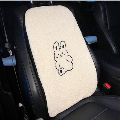 2021 Νέα άφιξη Winter βελούδινο Four Seasons Ins Cute Lamb μάλλινο κάλυμμα καθίσματος Τριών τεμαχίων καθίσματος αυτοκινήτου Universal