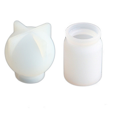 2 τμχ Μίνι φιάλη εποξειδικής ρητίνης καλούπι Small Box Κρεμαστό δοχείο αποθήκευσης Βάζο καλούπια σιλικόνης για σκουλαρίκια από ρητίνη DIY Κατασκευή κοσμημάτων