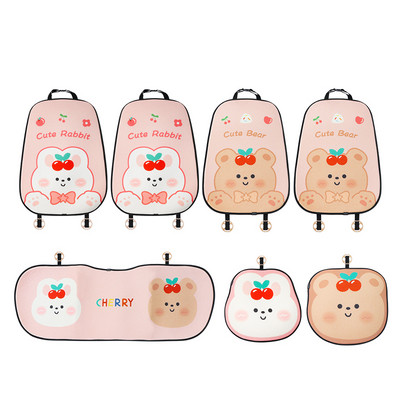 2022 Breathable Ice Silk Summer Cute Cartoon Bear Four Seasons Universal προστατευτικό κάλυμμα μαξιλαριού καθίσματος αυτοκινήτου