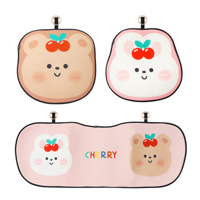 2022 Breathable Ice Silk Summer Cute Cartoon Bear Four Seasons Universal προστατευτικό κάλυμμα μαξιλαριού καθίσματος αυτοκινήτου