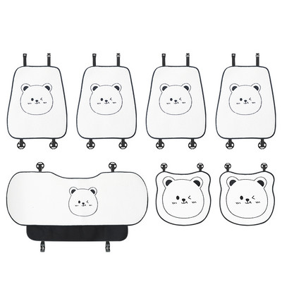 2022. gada jaunums ziemas plīša Four Seasons Ins Cute jēra vilnas sēdekļa pārvalks Cartoon Bear automašīnas sēdekļa spilvens universāls
