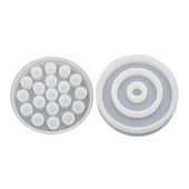 Στρογγυλός δίσκος φόρμα σιλικόνης Κουτί κοσμημάτων Καλούπι κουτιού αποθήκευσης για ρητίνη εποξειδική χύτευση DIY χειροποίητη χειροτεχνία για θήκη κολιέ σκουλαρικιών