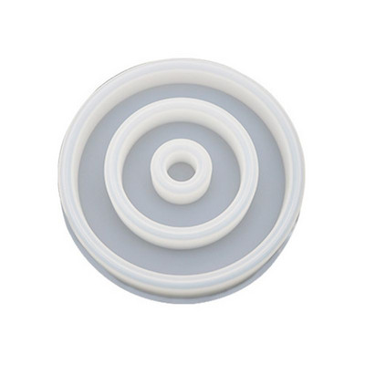 Στρογγυλός δίσκος φόρμα σιλικόνης Κουτί κοσμημάτων Καλούπι κουτιού αποθήκευσης για ρητίνη εποξειδική χύτευση DIY χειροποίητη χειροτεχνία για θήκη κολιέ σκουλαρικιών