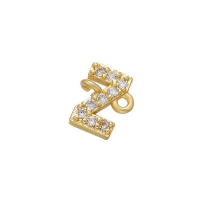 ZHUKOU 8x10mm zelta krāsas 26 burtu savienotājs DIY roku darbs Rokassprādzes Juvelierizstrādājumu izgatavošanas piederumi Izejmateriālu vairumtirdzniecība VS461