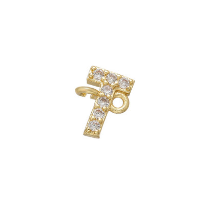 ZHUKOU 8x10mm zelta krāsas 26 burtu savienotājs DIY roku darbs Rokassprādzes Juvelierizstrādājumu izgatavošanas piederumi Izejmateriālu vairumtirdzniecība VS461