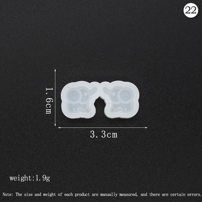 Mini Ear Studs Εποξειδικά καλούπια Cute Animal Heart Butterfly Stud Earring/Sarrings Διακοσμητικά καλούπια σιλικόνης προμήθειες κατασκευής κοσμημάτων