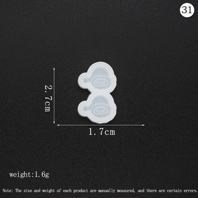 Mini Ear Studs Εποξειδικά καλούπια Cute Animal Heart Butterfly Stud Earring/Sarrings Διακοσμητικά καλούπια σιλικόνης προμήθειες κατασκευής κοσμημάτων