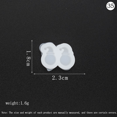 Mini Ear Studs Εποξειδικά καλούπια Cute Animal Heart Butterfly Stud Earring/Sarrings Διακοσμητικά καλούπια σιλικόνης προμήθειες κατασκευής κοσμημάτων