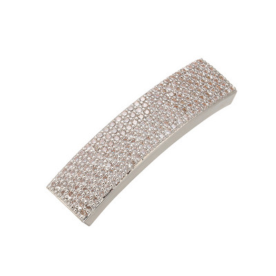 ZHUKOU 10x40mm Ακανόνιστος καμπύλος ορειχάλκινος σύνδεσμος κρυστάλλου για γυναίκες χειροποίητο κολιέ βραχιόλι αξεσουάρ κοσμημάτων μοντέλο:VW17