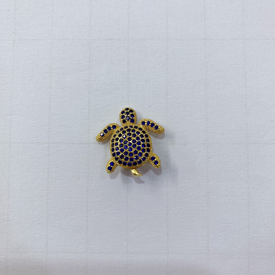 ZHUKOU 19x21mm Κρυστάλλινος Σύνδεσμος Χελώνας Μικρού Ζώου για Γυναικεία DIY Χειροποίητο βραχιόλι κολιέ κοσμήματα Αξεσουάρ μοντέλο:VS437