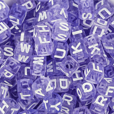 100 τεμάχια/Παρτίδα Μοντέρνα ακρυλικά τετράγωνα αλφάβητα χάντρες με μεγάλη τρύπα γράμμα Loose spacer Bead κοσμήματα χειροποίητα βραχιόλια κατασκευής