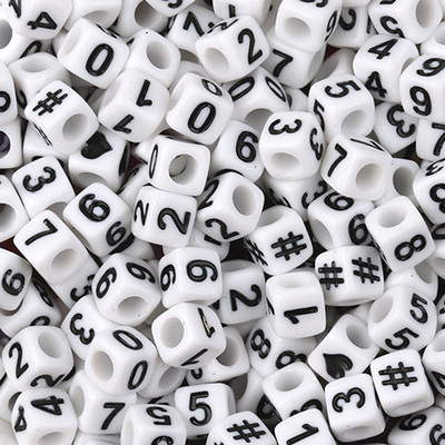 100 τεμάχια/Παρτίδα Μοντέρνα ακρυλικά τετράγωνα αλφάβητα χάντρες με μεγάλη τρύπα γράμμα Loose spacer Bead κοσμήματα χειροποίητα βραχιόλια κατασκευής