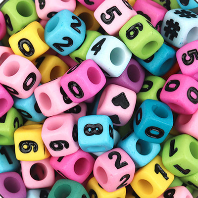 100 τεμάχια/Παρτίδα Μοντέρνα ακρυλικά τετράγωνα αλφάβητα χάντρες με μεγάλη τρύπα γράμμα Loose spacer Bead κοσμήματα χειροποίητα βραχιόλια κατασκευής