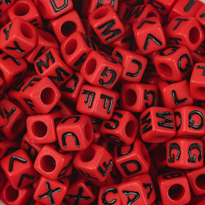 100 τεμάχια/Παρτίδα Μοντέρνα ακρυλικά τετράγωνα αλφάβητα χάντρες με μεγάλη τρύπα γράμμα Loose spacer Bead κοσμήματα χειροποίητα βραχιόλια κατασκευής