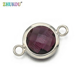 1 τεμ. Γούρια 13*21mm Γυναικεία κολιέ Μενταγιόν Κυβικά Ζιργκόν Στρογγυλά Συνδέματα DIY Jewelry Findings Accessories, Model: VS284A