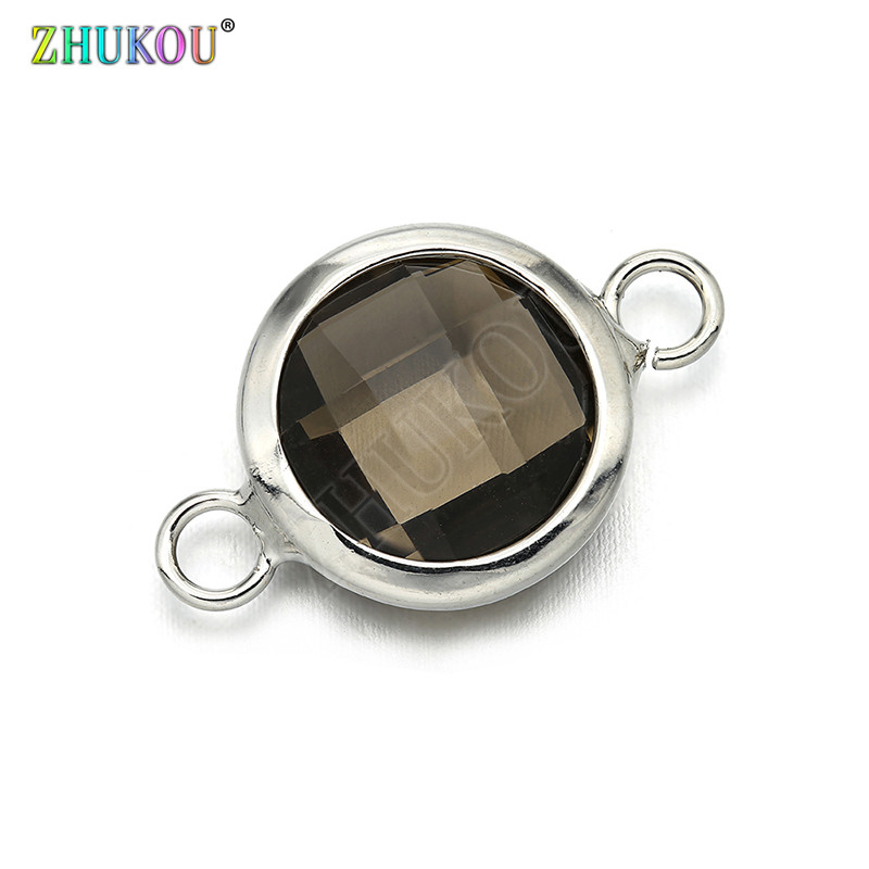 1 τεμ. Γούρια 13*21mm Γυναικεία κολιέ Μενταγιόν Κυβικά Ζιργκόν Στρογγυλά Συνδέματα DIY Jewelry Findings Accessories, Model: VS284A