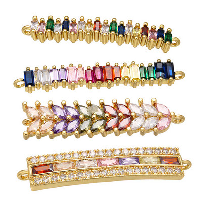 ZHUKOU Exquisite Rainbow Crystal Connector for Women Nyaklánc Karkötő Kézzel Készített Ékszer Kiegészítők Találatok Modell:VS429
