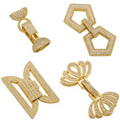 ZHUKOU υψηλής ποιότητας γάντζοι κούμπωμα γάντζοι ζιρκονίας κυβικά για χειροποίητο γυναικείο κολιέ βραχιόλι κοσμήματα προμήθειες κατασκευής VK153