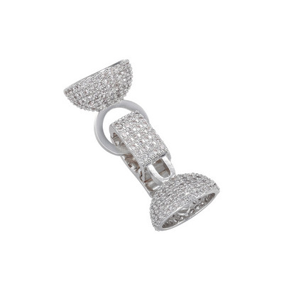 ZHUKOU υψηλής ποιότητας γάντζοι κούμπωμα γάντζοι ζιρκονίας κυβικά για χειροποίητο γυναικείο κολιέ βραχιόλι κοσμήματα προμήθειες κατασκευής VK153