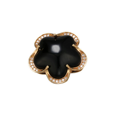 ZHUKOU 10x24,5 χιλιοστά ορειχάλκινο κρύσταλλο πέταλο σύνδεσης για γυναικείο κολιέ Βραχιόλι Κοσμήματα Αξεσουάρ Making findings μοντέλο:VS411