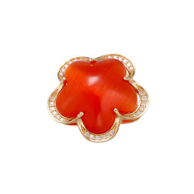 ZHUKOU 10x24,5 χιλιοστά ορειχάλκινο κρύσταλλο πέταλο σύνδεσης για γυναικείο κολιέ Βραχιόλι Κοσμήματα Αξεσουάρ Making findings μοντέλο:VS411