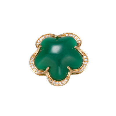 ZHUKOU 10x24,5 χιλιοστά ορειχάλκινο κρύσταλλο πέταλο σύνδεσης για γυναικείο κολιέ Βραχιόλι Κοσμήματα Αξεσουάρ Making findings μοντέλο:VS411