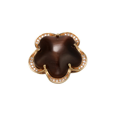 ZHUKOU 10x24,5 χιλιοστά ορειχάλκινο κρύσταλλο πέταλο σύνδεσης για γυναικείο κολιέ Βραχιόλι Κοσμήματα Αξεσουάρ Making findings μοντέλο:VS411