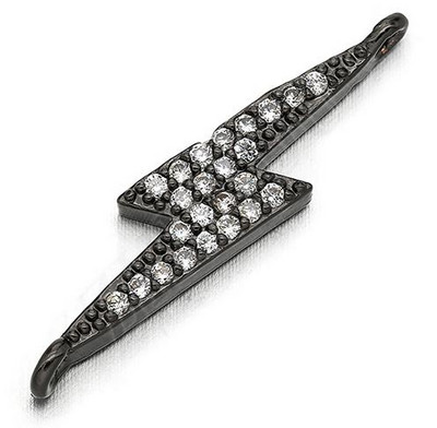 5,6 * 27 mm-es mikro burkolt CZ vaku alakú csatlakozók barkács ékszer leletek készítéséhez, furat: 1,2 mm, modell: VS287
