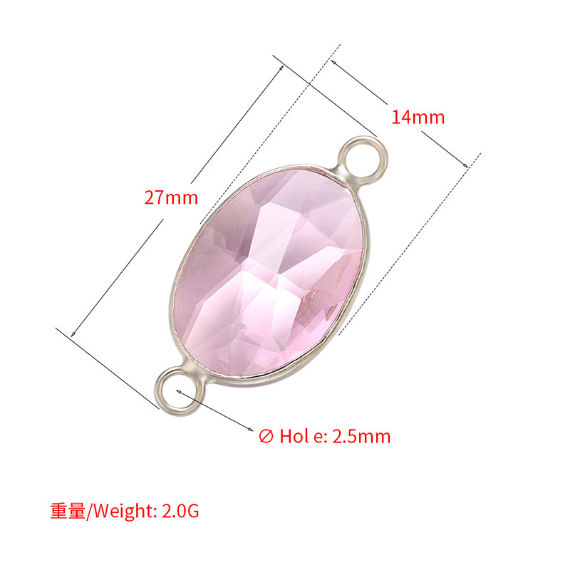 ZHUKOU 14x27mm tiszta kristály ezüst színű csatlakozó női karkötő nyaklánc ékszer kiegészítők leletek modell: VS412