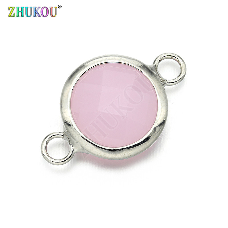 1db 13*21mm Charms női nyaklánc medálok cirkónia kerek csatlakozók barkács ékszer lelet kiegészítők, modell: VS284B