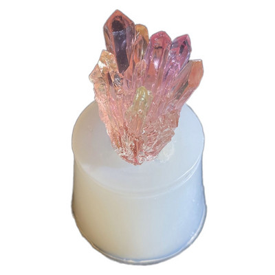 Szimulációs eredeti kőkristály klaszter epoxigyanta forma szilikon forma barkácsolás kézműves ékszer medál készítő eszköz