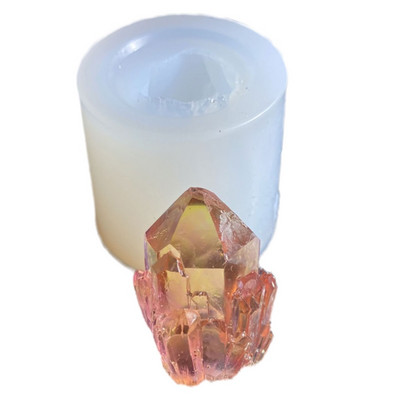 Szimulációs eredeti kőkristály klaszter epoxigyanta forma szilikon forma barkácsolás kézműves ékszer medál készítő eszköz